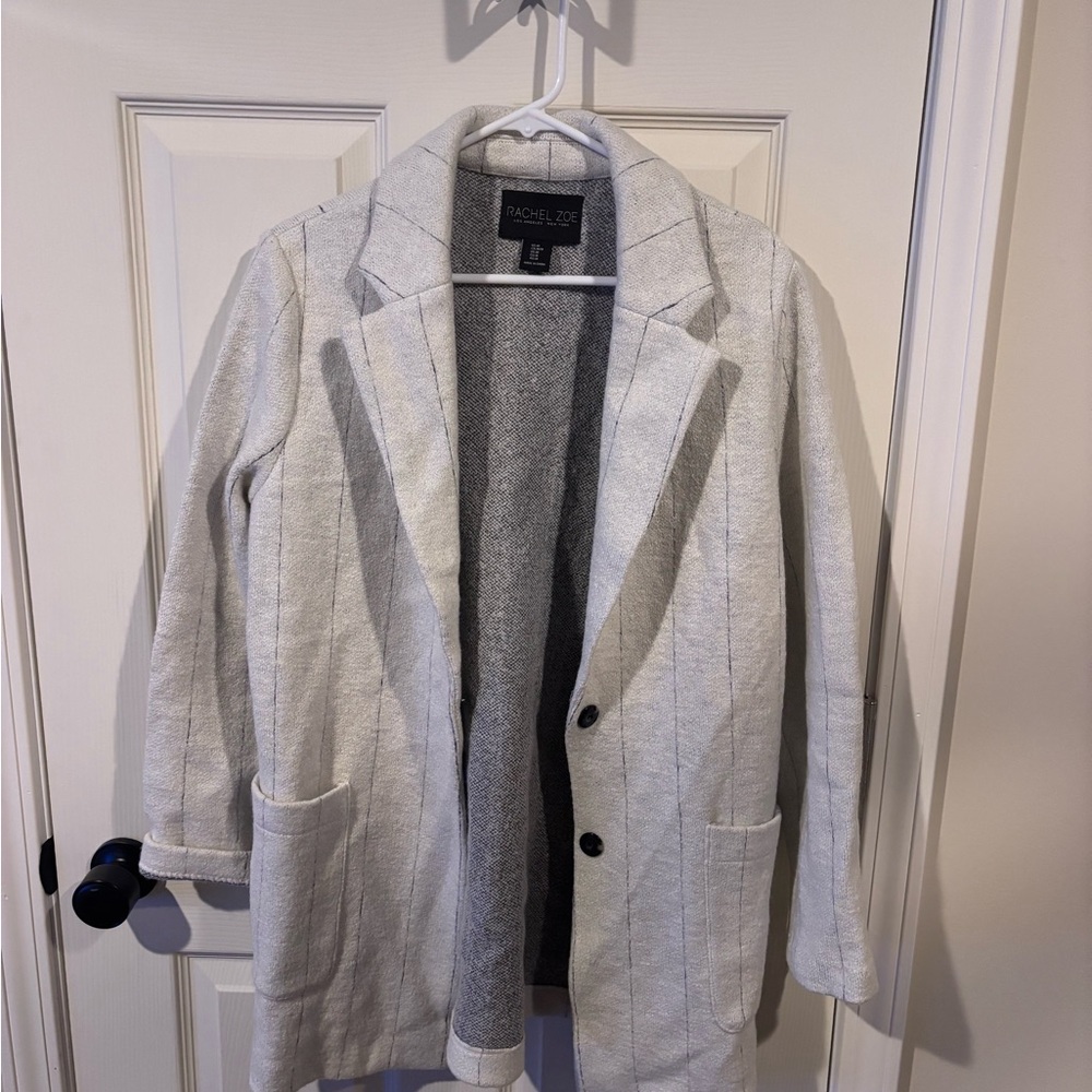 Rachel Zoe Women's Cream Blazer Coat
